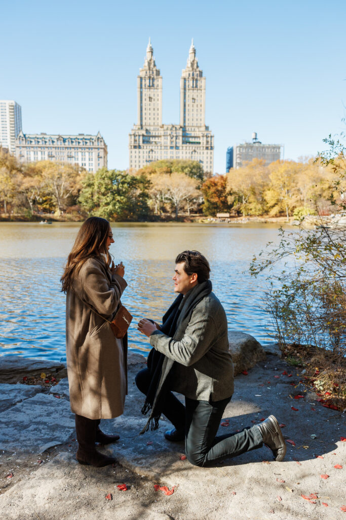 NYC proposal, marriage proposal, rooftop proposal, Central Park proposal, surprise proposal, engagement photographer, Central park